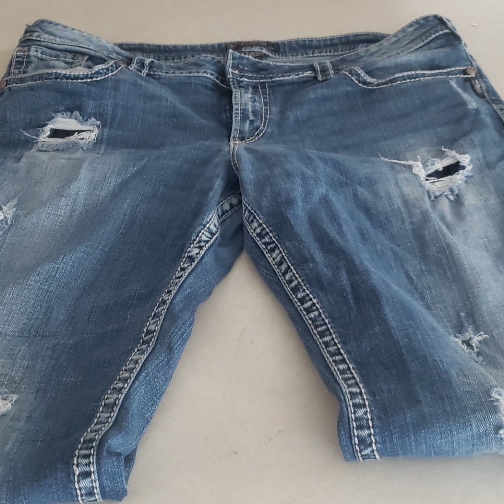Silver Plus Size Jeans